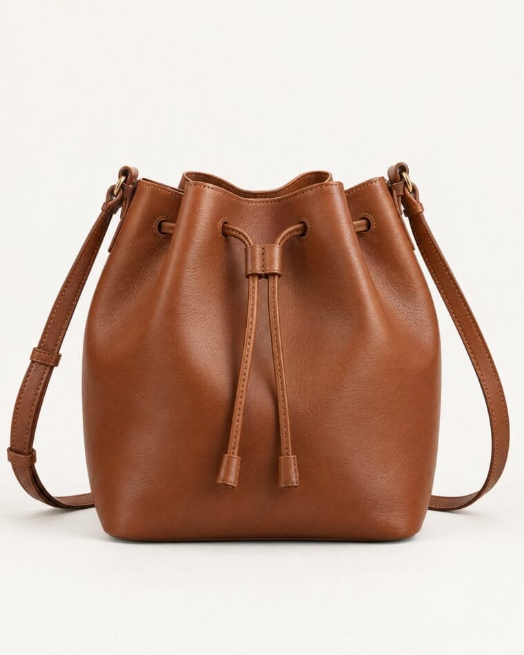 Cognac Bucket Bag