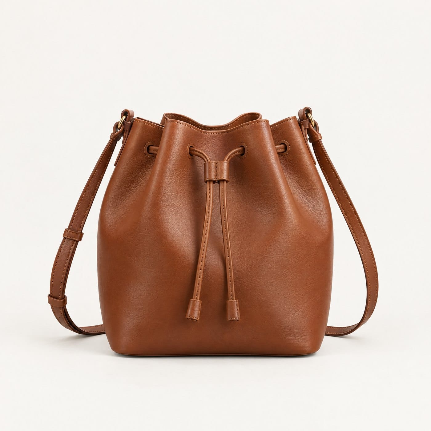 Cognac Bucket Bag