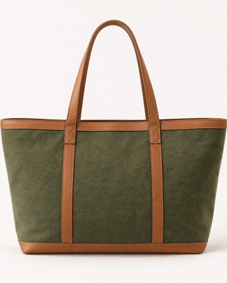 Olive Canvas Tote