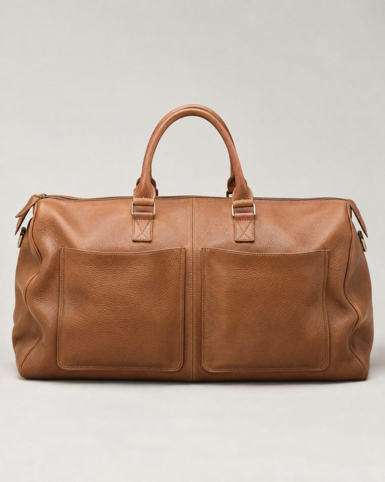 Tan Leather Weekender