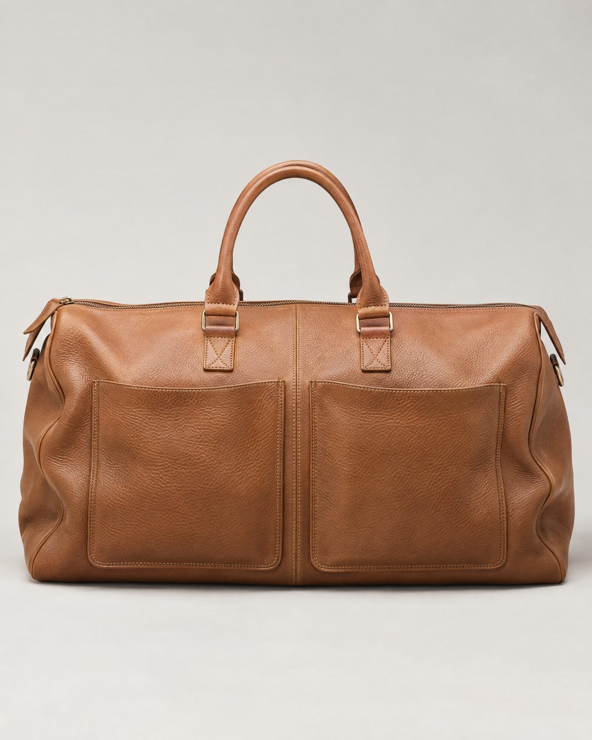 Tan Leather Weekender