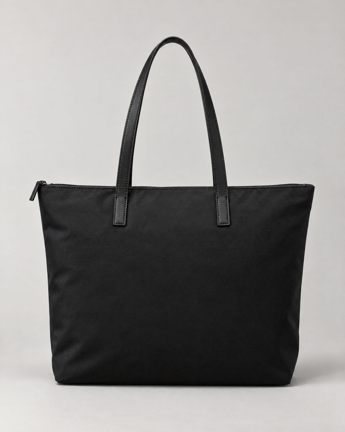Black Nylon City Tote