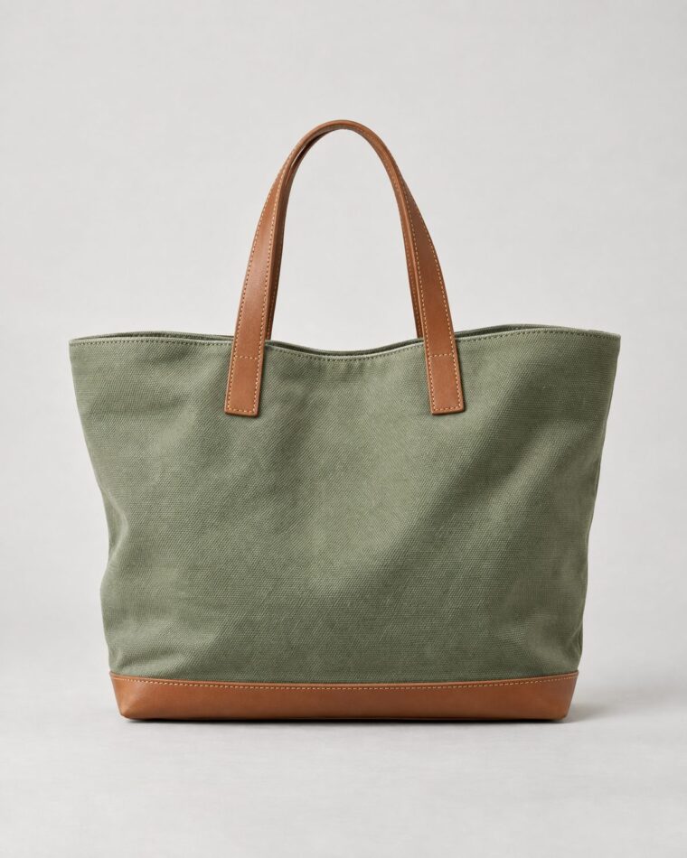 Sage Canvas Shopper