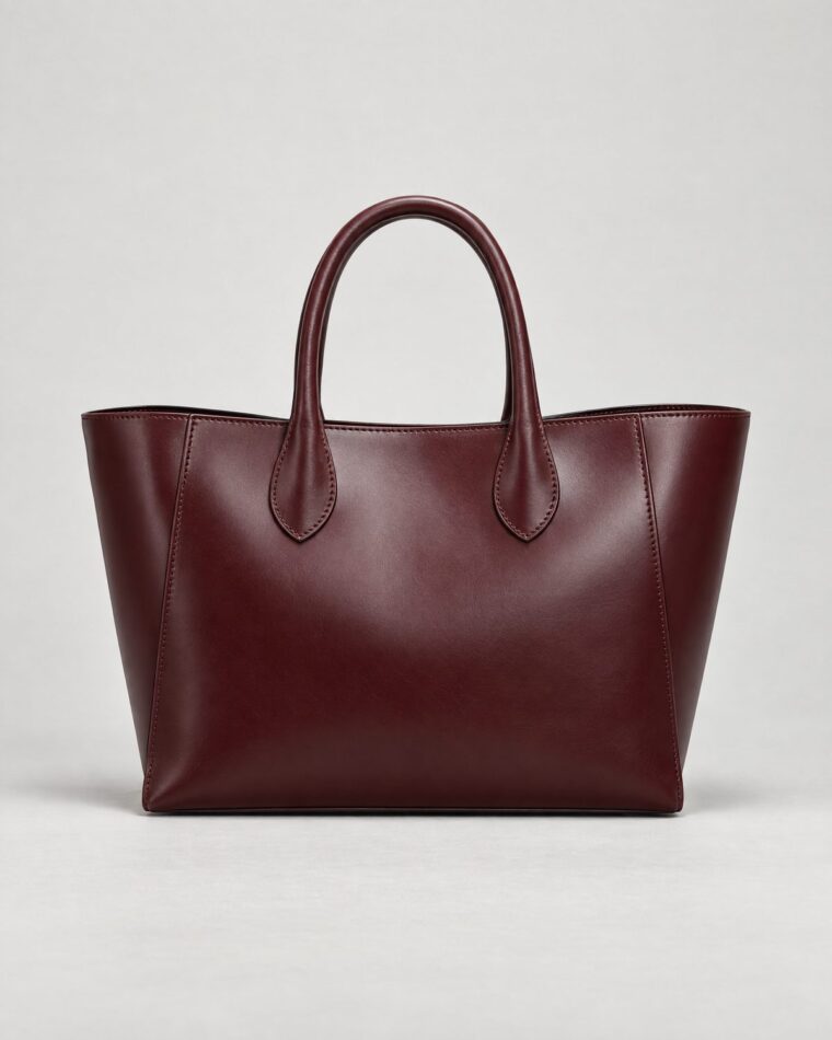 Burgundy Leather Tote
