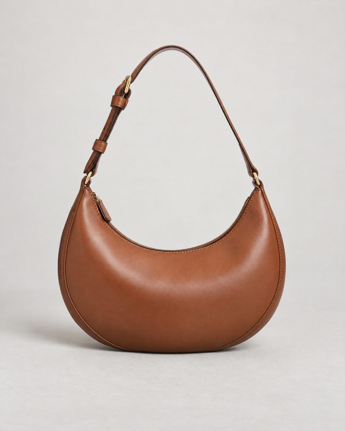 Cognac Crescent Crossbody