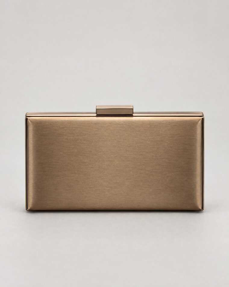 Bronze Hard Case Clutch
