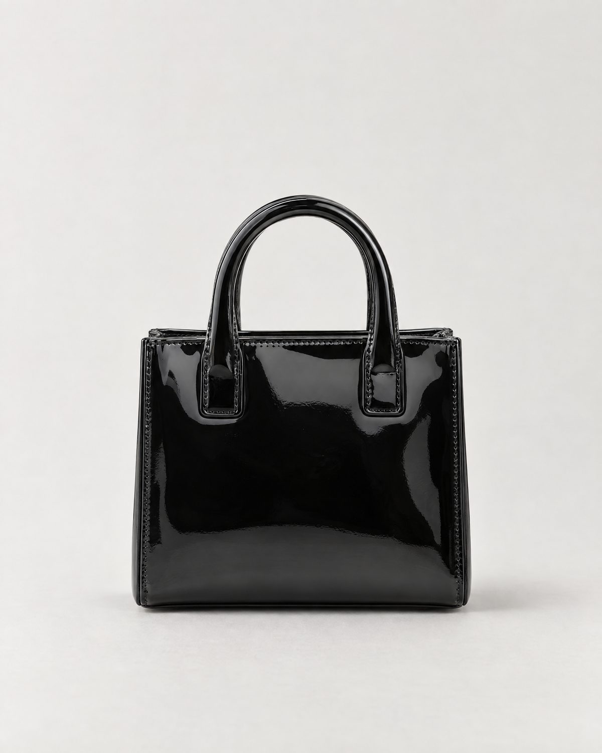Black Patent Mini Tote