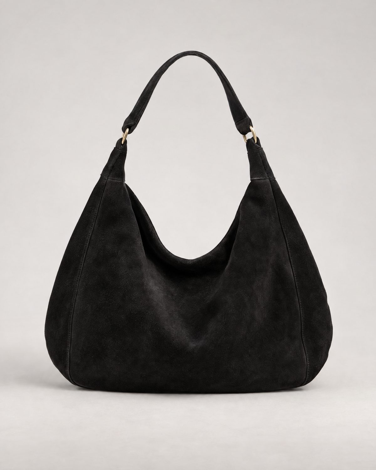 Black Suede Shoulder Bag